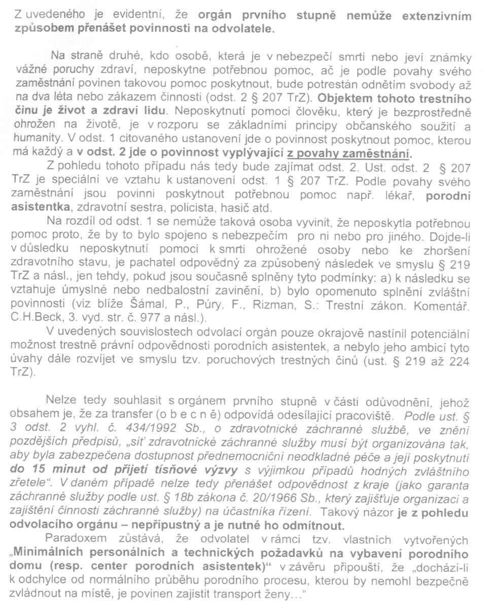 Rozhodnutí MZČR - 18. strana