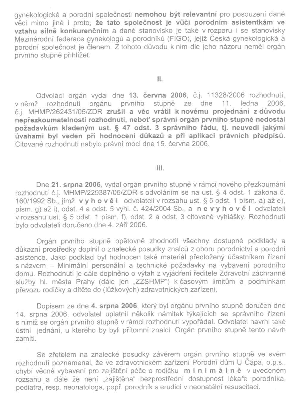 Rozhodnutí MZČR - 4. strana