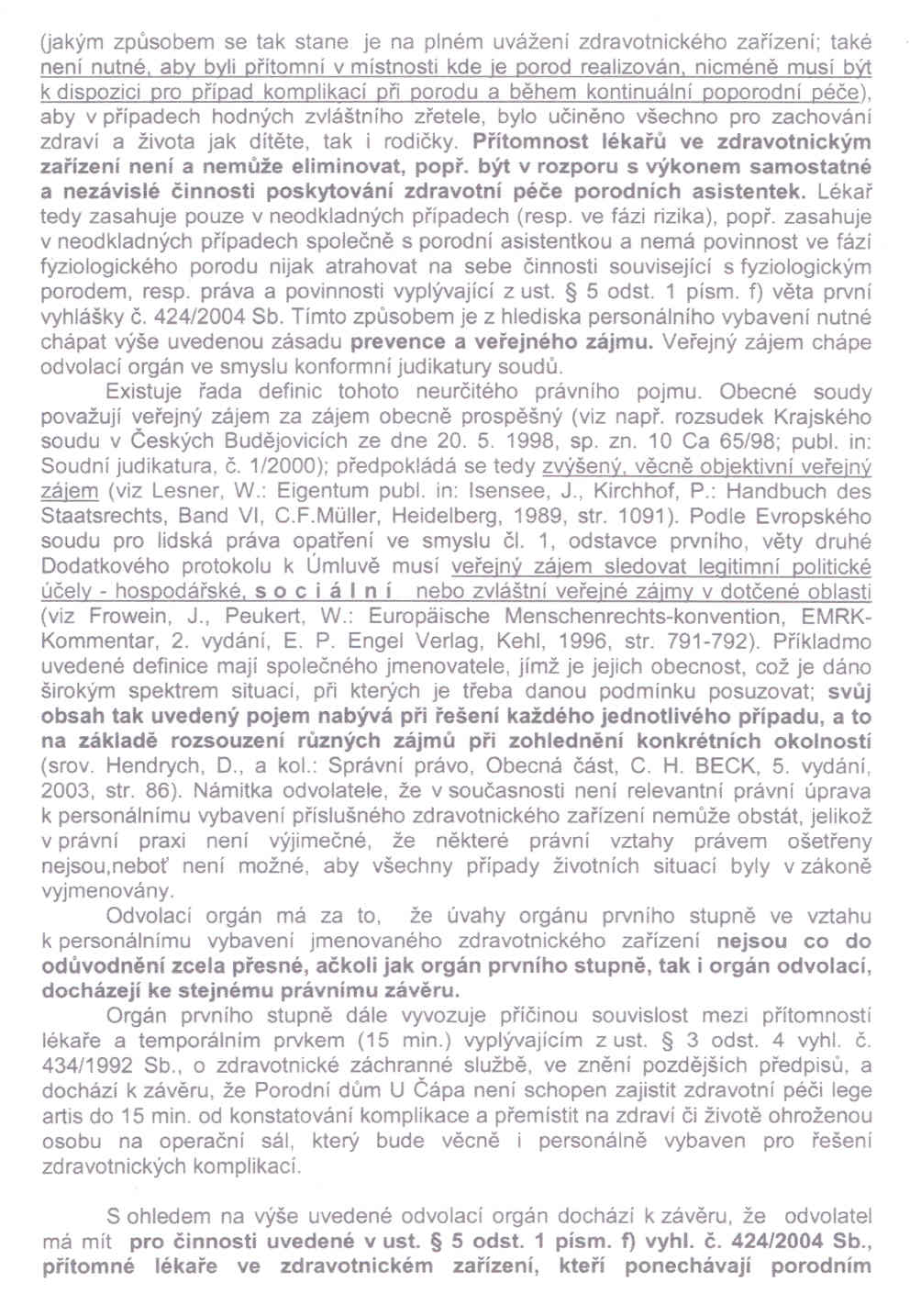 Rozhodnutí MZČR - 8. strana